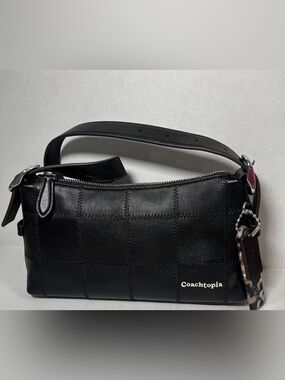 Coachtopia Black Leather Patchwork Shoulder Bag Small NWOT